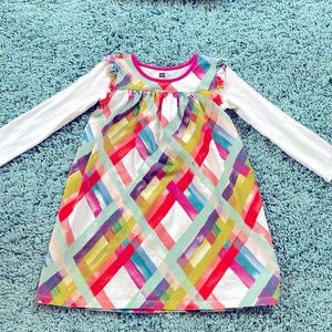 Tea collection girl’s a-line ribbon print dress 6